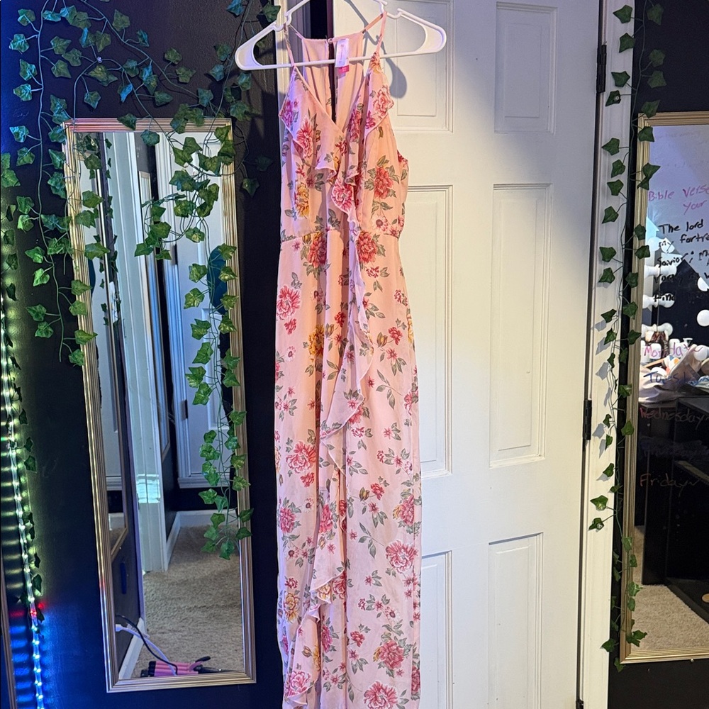 No Boundaries Pink Spaghetti Strap Dress
